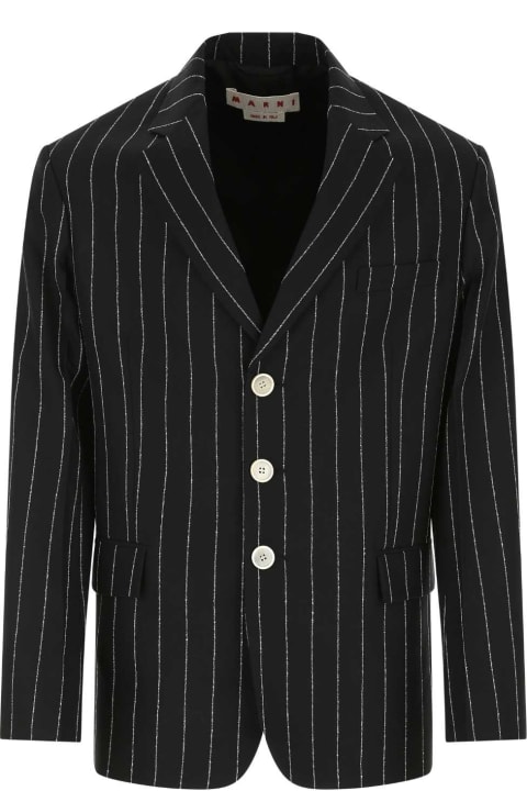 メンズ Marniのコート＆ジャケット Marni Embroidered Wool Blazer