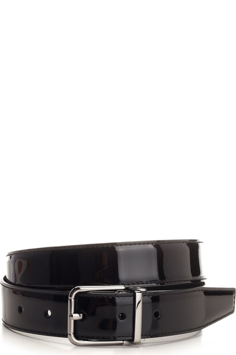 Accessories for Men Dolce & Gabbana Belt In Patent Leather