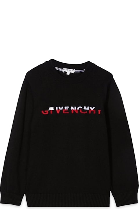 Homeware Givenchy Knitted Jumper Givenchy "slipt" Tuffting Embroidery.