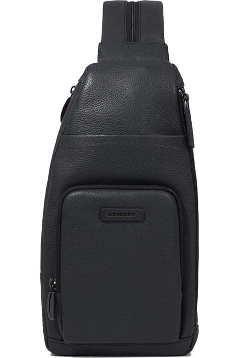 メンズ ベルトバッグ Piquadro Shoulder Bag For Ipad Mini, Portable As A Backpack