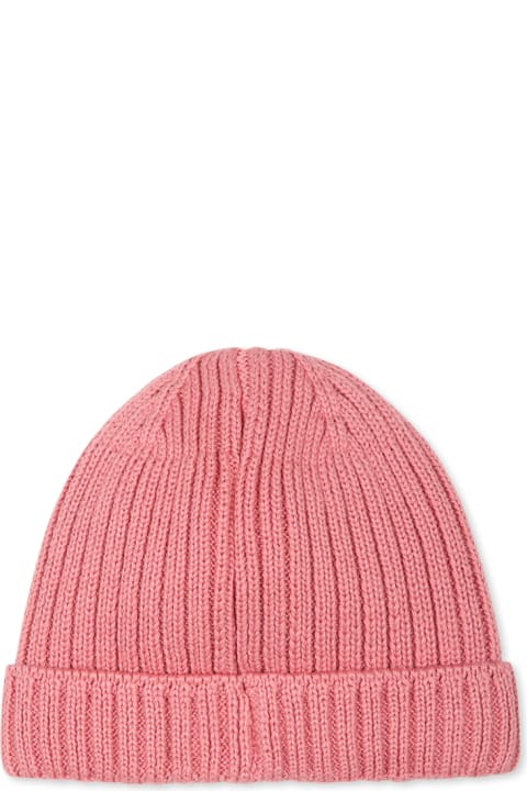 Accessories & Gifts for Baby Girls Petit Bateau Pink Hat For Baby Girl With Logo