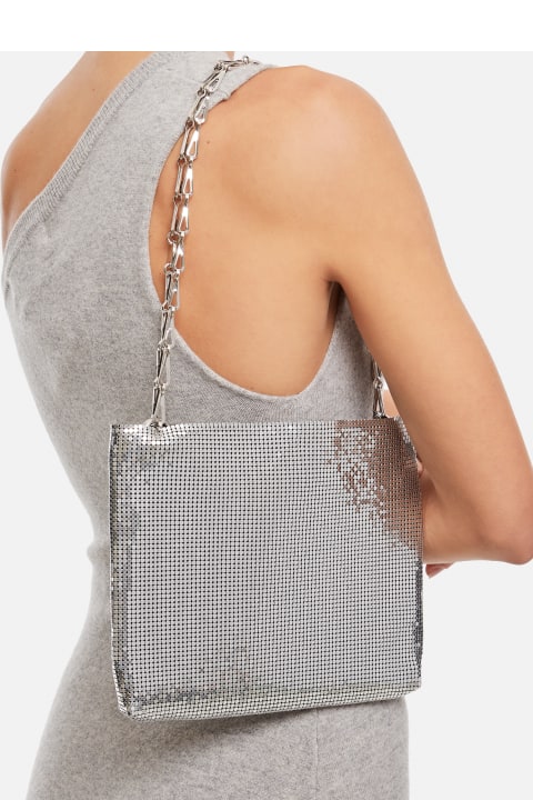 Paco Rabanne Shoulder Bags for Women Paco Rabanne Pixel Mini Mesh Shoulder Bag