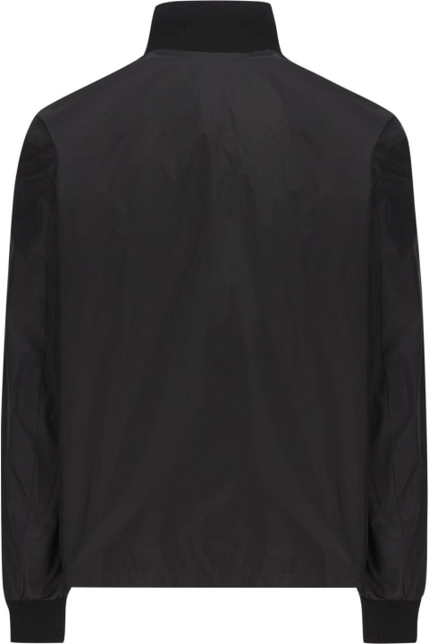 Prada Coats & Jackets for Men Prada Logo Patch Zip-up Jacket