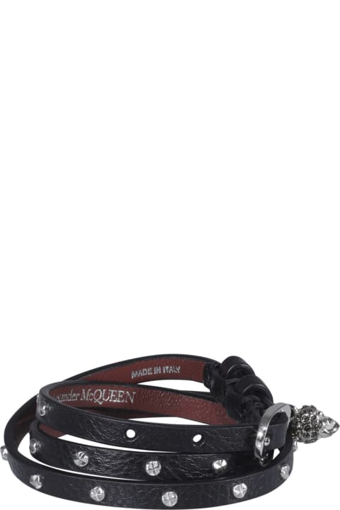 ウィメンズ Alexander McQueenのブレスレット Alexander McQueen Multi Wrap Skull Bracelet