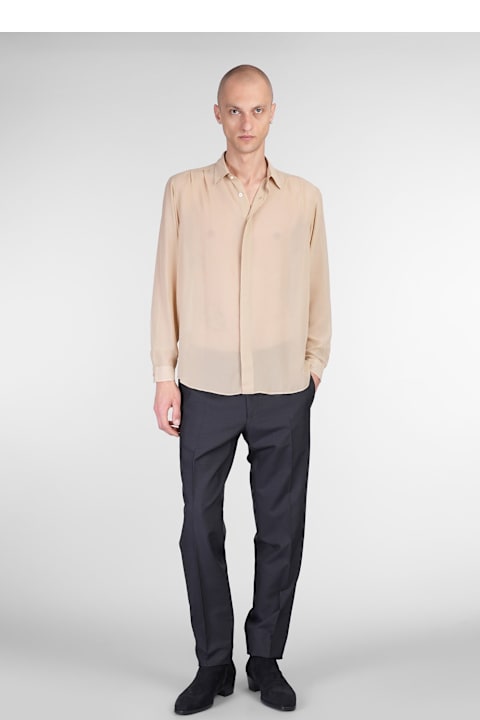 Lardini for Men Lardini Shirt In Beige Silk