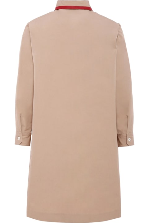 Homeware Gucci Beige Dress For Girl With Logo