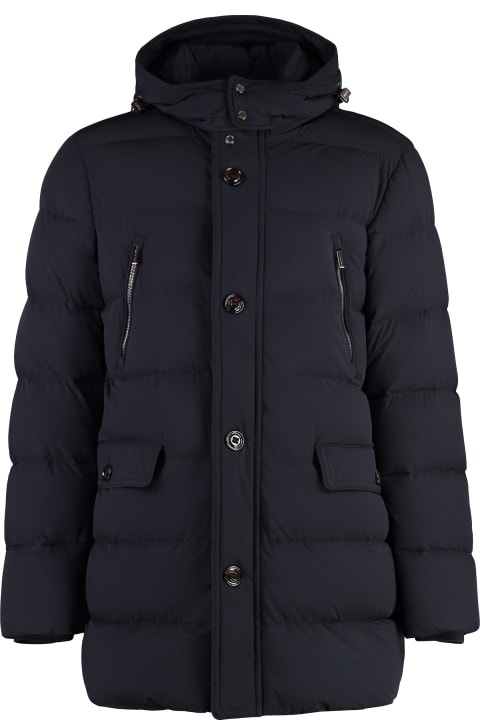 Moorer لـ Men Moorer Gorner Hooded Techno Fabric Down Jacket