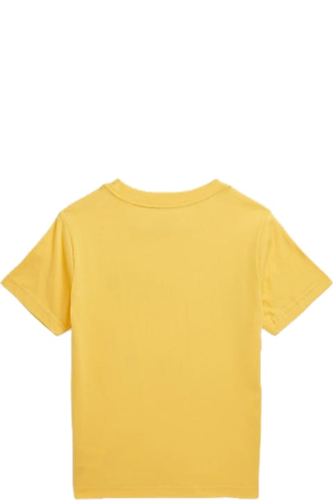 Ralph Lauren T-Shirts & Polo Shirts for Girls Ralph Lauren Crew Neck Sweater In Cotton Jersey