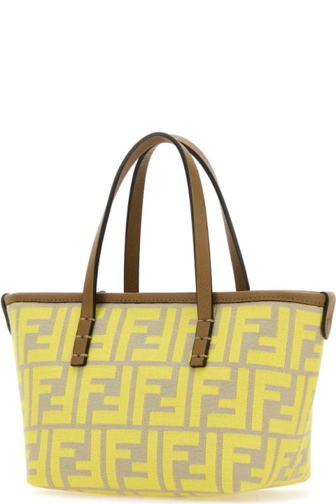 Fendi Totes for Women Fendi Embroidered Fabric Mini Roll Handbag