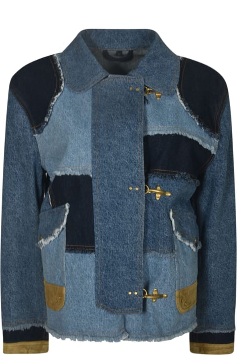 Fay Coats & Jackets for Women Fay Denim Classic Wrap Jacket Fay