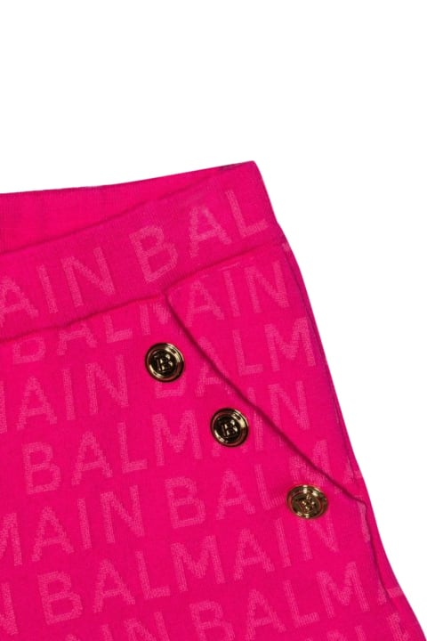 Balmain Bottoms for Girls Balmain Bermuda Gold Side Buttons