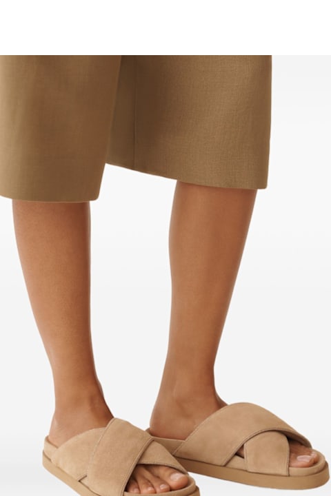 Fabiana Filippi Suede Leather Platform Sandals