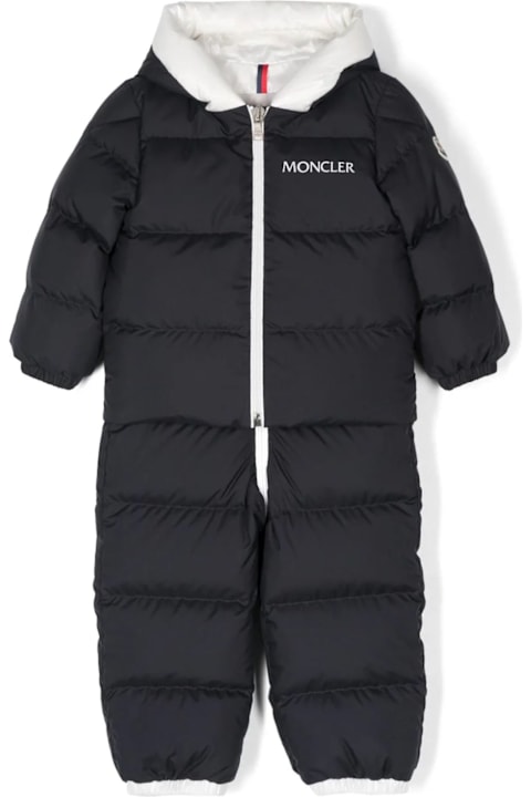 Topwear for Baby Girls Moncler Moncler Kids Coats Blue