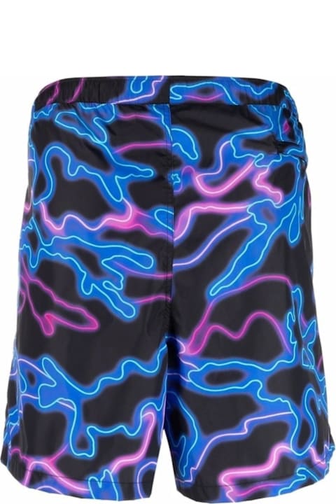 Valentino for Men Valentino Neon-print Swim Shorts