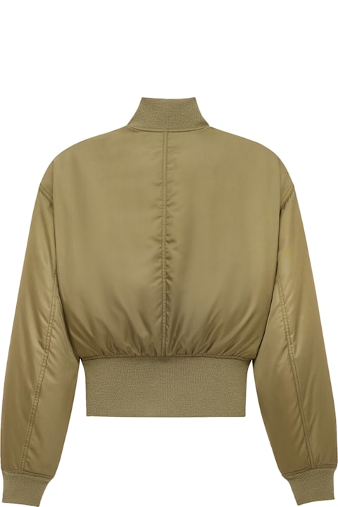Saint Laurent Coats & Jackets for Women Saint Laurent Cropped Nylon Jacket With Padding