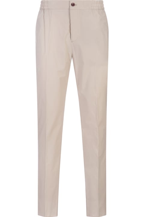 Fashion for Women Etro Light Beige Casual Trousers With Elasticated Waistband