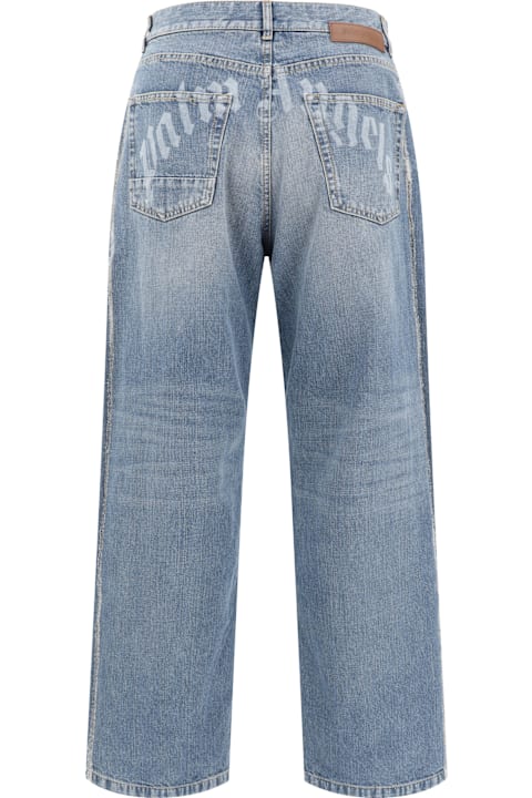Palm Angels Pants for Men Palm Angels Loose Fit Jeans