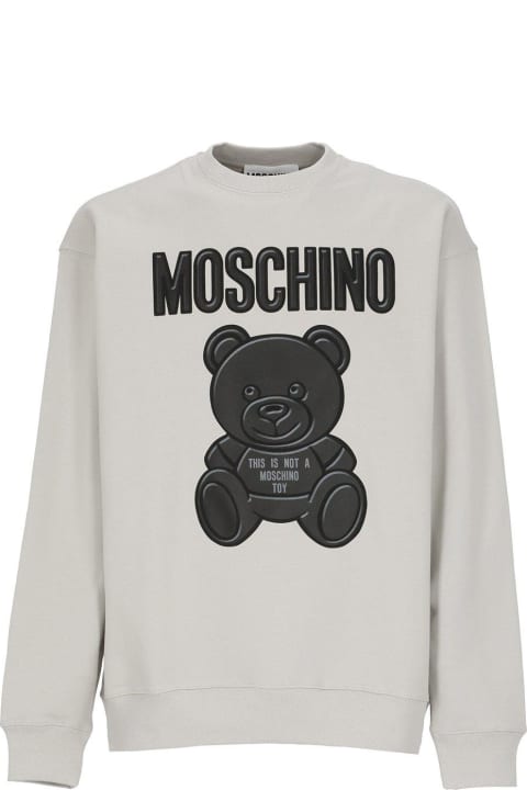 Moschino Fleeces & Tracksuits for Men Moschino Teddy Bear Printed Crewneck Sweatshirt