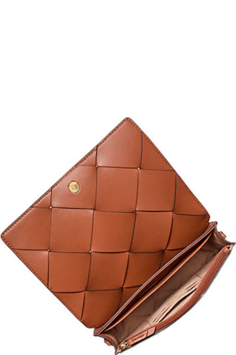 MICHAEL Michael Kors for Women MICHAEL Michael Kors 'jet Set' Brown Medium Crossbody Bag With Chain-link Shoulder Strap And Logo Lettering Plaque On The Front In Leather Woman
