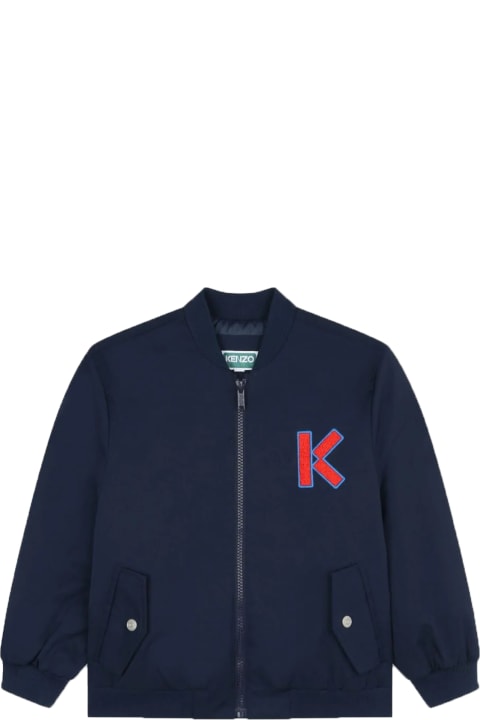Kenzo Kids Coats & Jackets for Boys Kenzo Kids Jacket With Zip And Embroidery