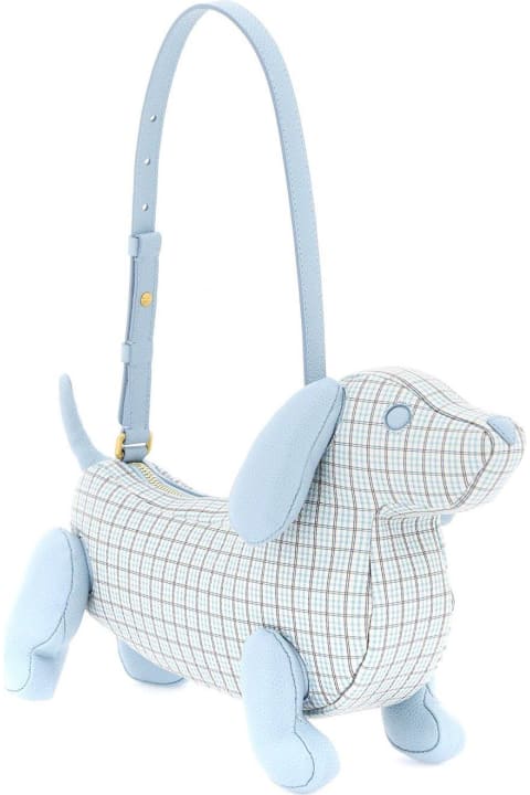 Thom Browne for Women Thom Browne Hector Check-pattern Zipped Handbag