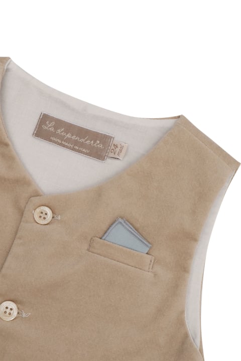 Topwear for Baby Boys La stupenderia Velvet Vest