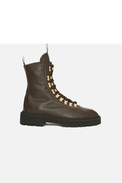 ミドルブーツ BURBERRY Women Boots 8097097C1173 Green Burberry Green Leather Boots | italist