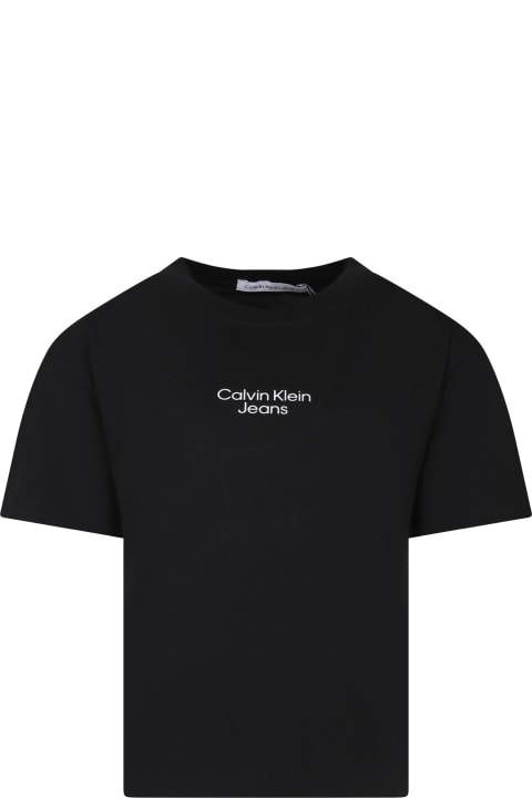 Calvin Klein for Kids Calvin Klein Black T-shirt For Boy With Logo