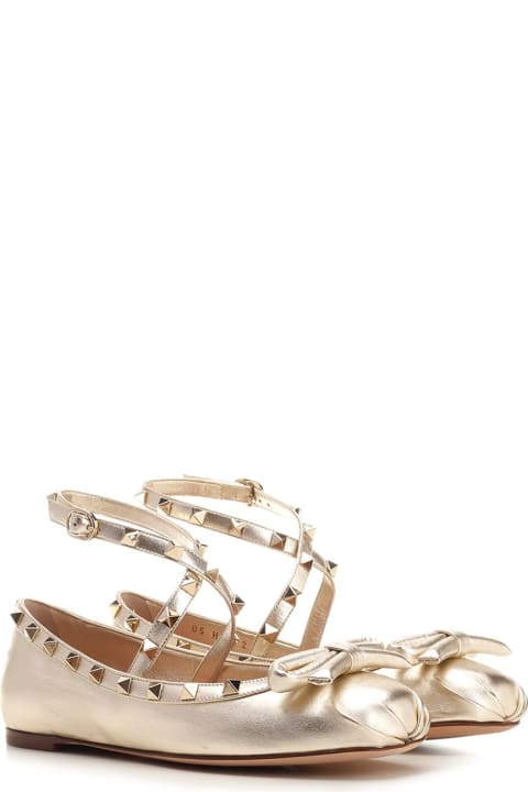 أحذية مسطحة لـ السيدات Valentino Garavani Rockstud Ballerina