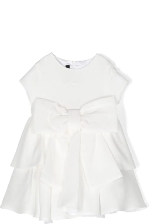 Balmain for Baby Girls Balmain Balmain Dresses White