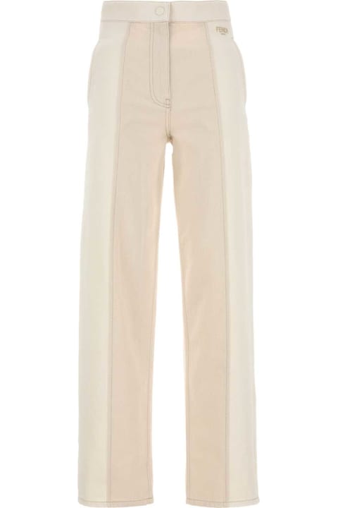 Fendi لـ Women Fendi Ivory Denim Jeans