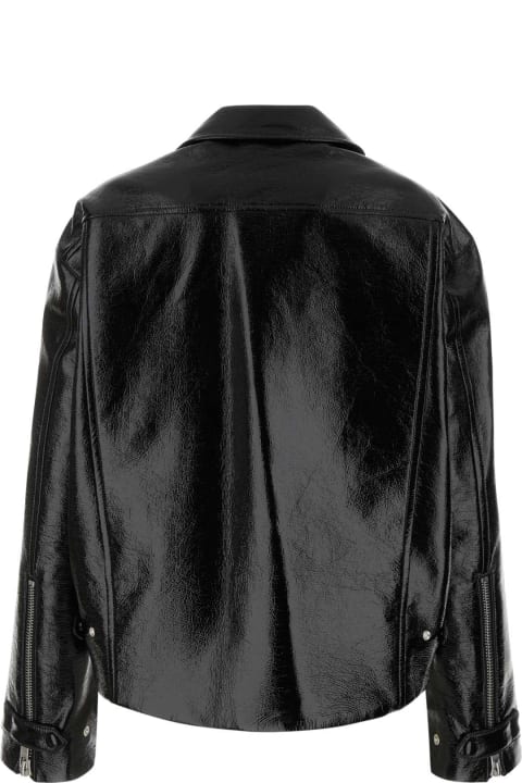 ウィメンズ コート＆ジャケット Courrèges Black Vinyl Oversize Jacket