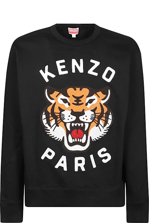 Kenzo Fleeces & Tracksuits for Women Kenzo Lucky Tiger Embroidery Oversize Sweatshirt