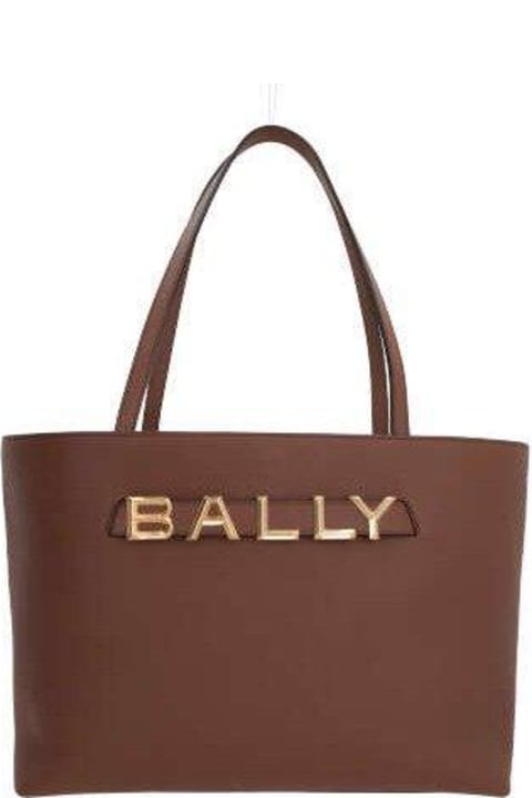 Bally Totes for Women Bally Logo-lettering Magnetic Fastened Tote Bag