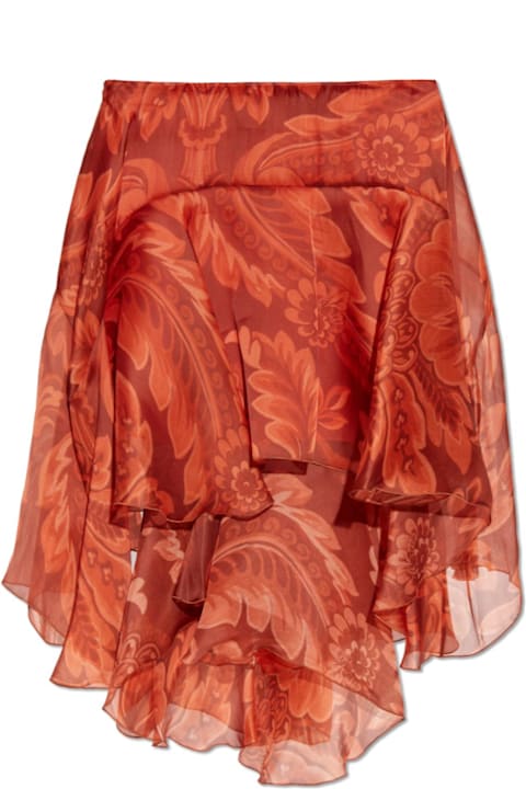 Homeware Etro Etro Silk Asymmetrical Skirt