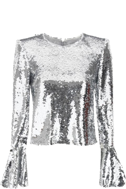 self-portrait for Women self-portrait Sequined Cropped Top