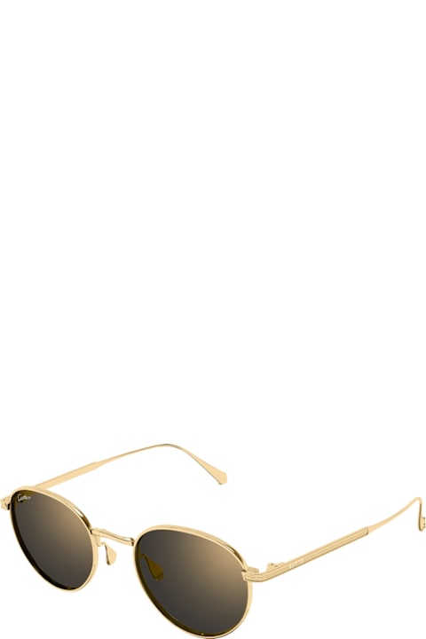 Cartier Eyewear Kids Cartier Eyewear Cartier Ct0626s Signature C De Cartier 006 Gold Grey Sunglasses