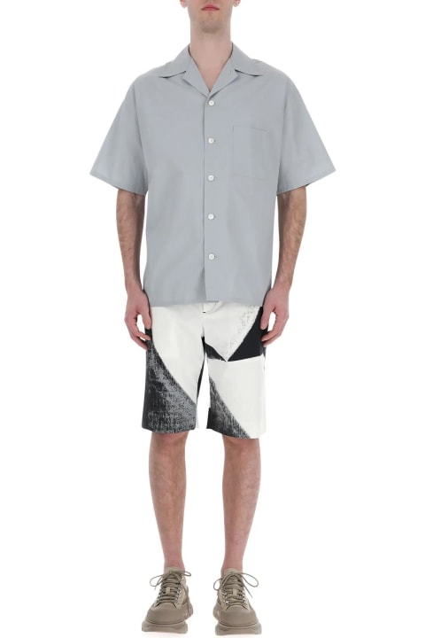 Printed Cotton Bermuda Shorts