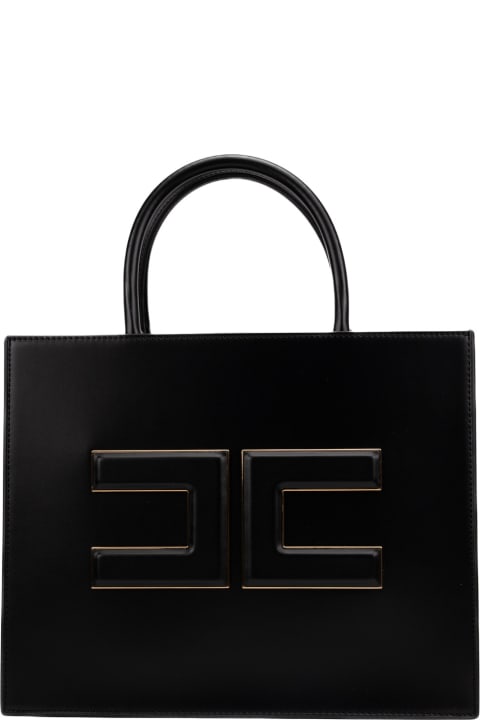 Elisabetta Franchi for Women Elisabetta Franchi Shopper With Logo Plaque