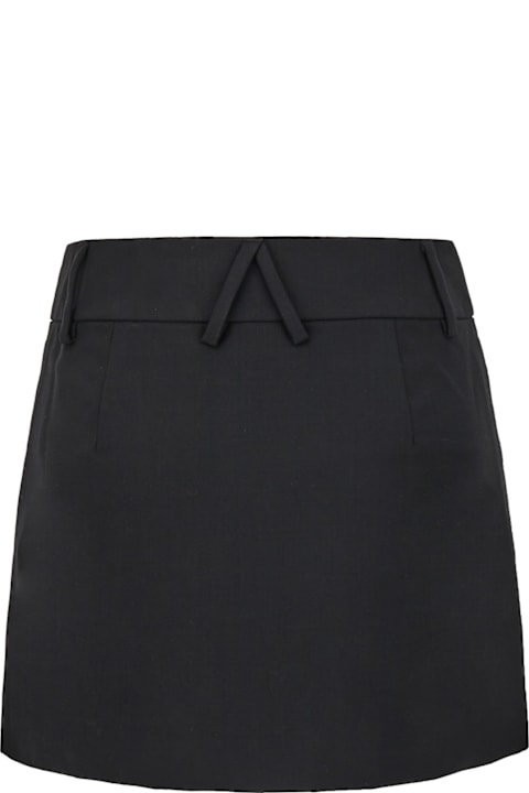 AMBUSH Skirts for Women AMBUSH Black Wool Mini Skirt