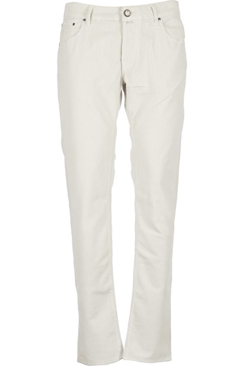 Jacob Cohen Clothing for Men Jacob Cohen Slim Ribbed Trousers By