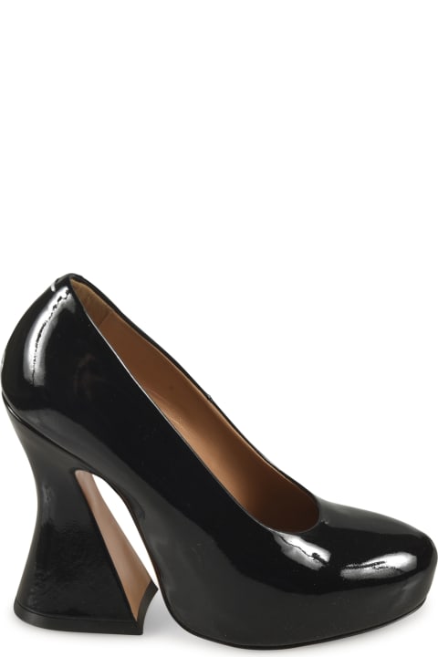 High-Heeled Shoes for Women Maison Margiela Block Heel Pumps