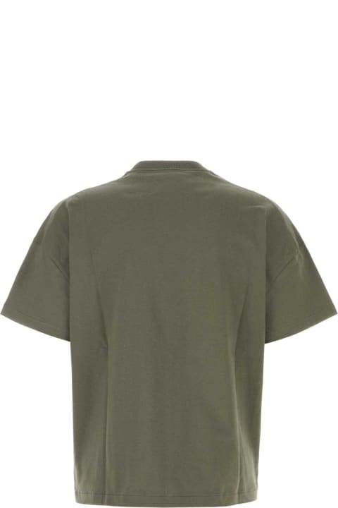 Jil Sander Topwear for Men Jil Sander Army Green Cotton T-shirt