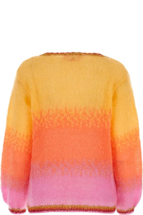 Fashion for Women Rose Carmine Multicolor Mohair Blend Sweater