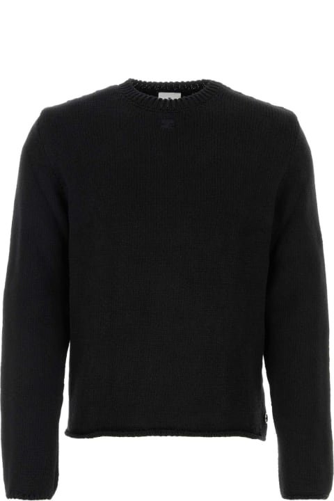 Courrèges for Men Courrèges Black Cotton Blend Sweater