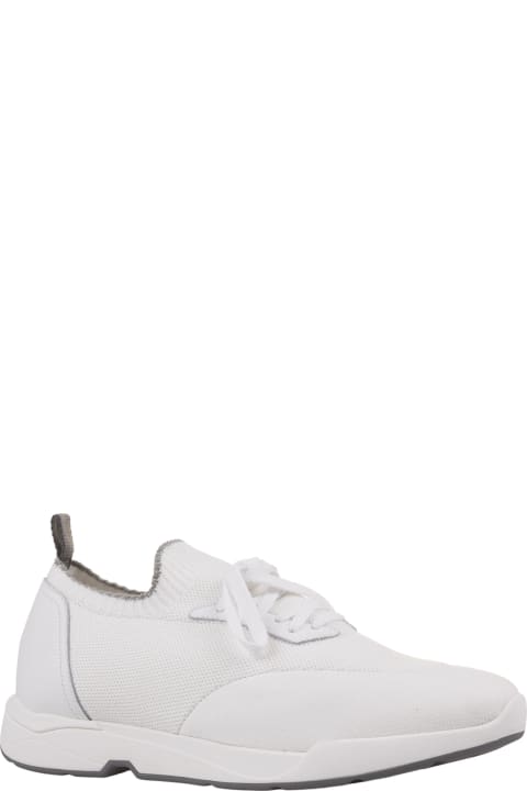 Andrea Ventura Shoes for Men Andrea Ventura W-dragon Sneakers In White Fashion Fabric