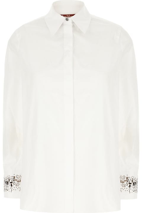 ウィメンズ トップス Max Mara Studio White Poplin Shirt