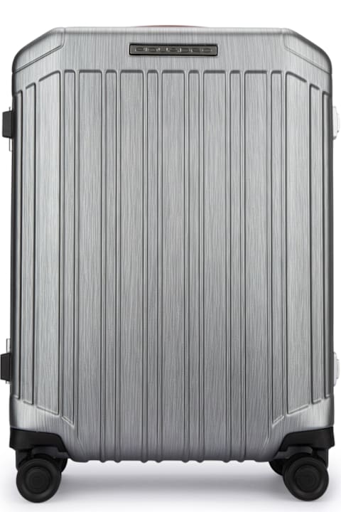 Piquadro لـ Kids Piquadro Trolley Cabina Slim 4 Ruote Policarbonato_pelle