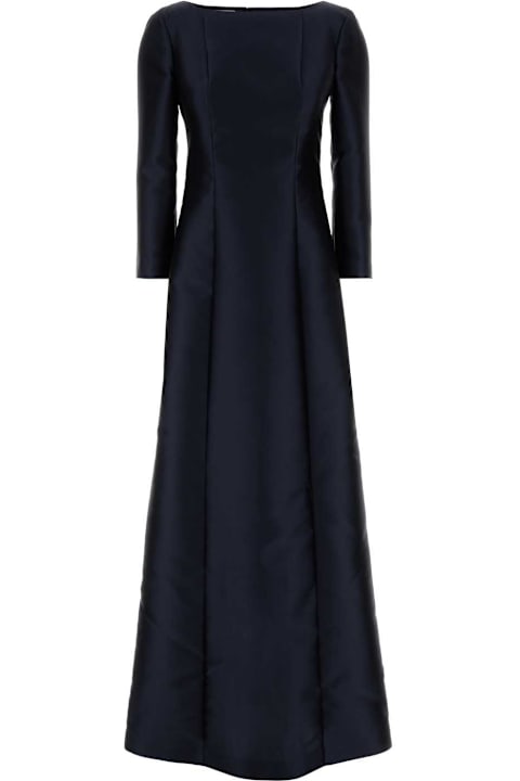 Homeware Alberta Ferretti Dark Blue Georgette Long Dress