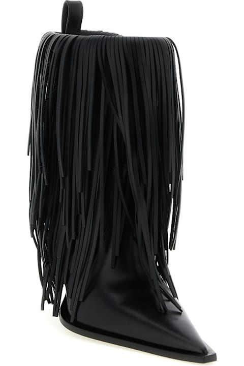 Balenciaga 'avenue Fringe' Ankle Boots